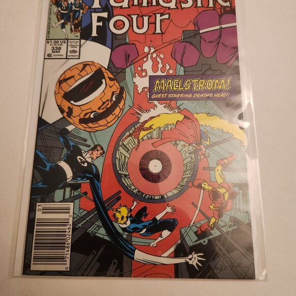 Fantastic Four #338 (1990) Marvel Comics Iron Man & Thor Ms. Marvel Newstand NM - Picture 14 of 14
